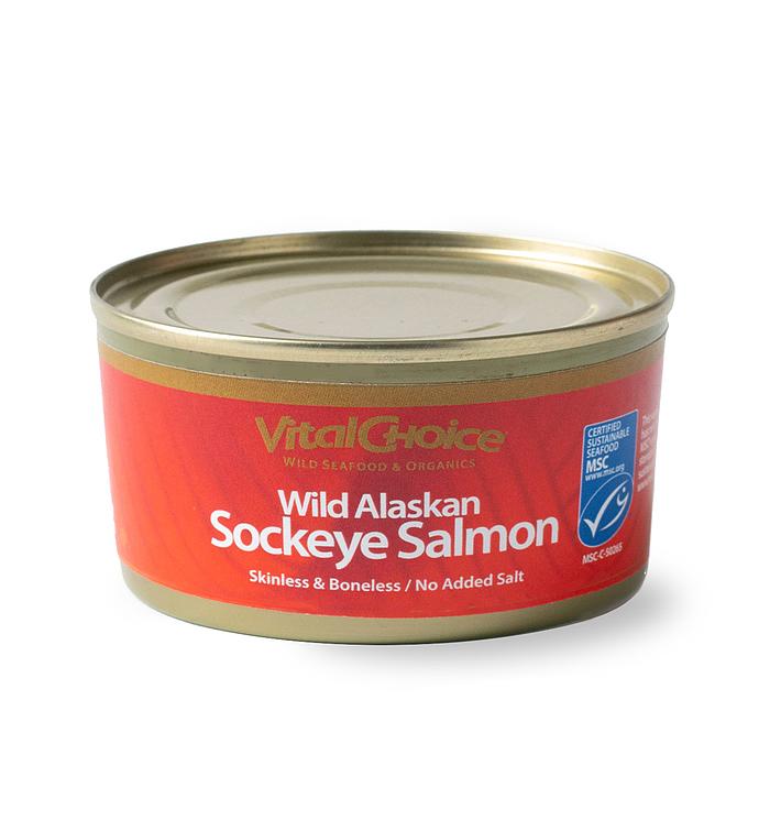 Canned Sockeye Salmon - skinless, boneless, no added salt